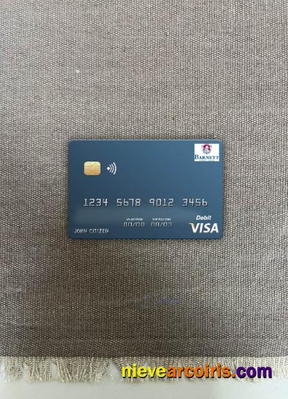 Dominica Barnett Capital Bank visa debit card photolook